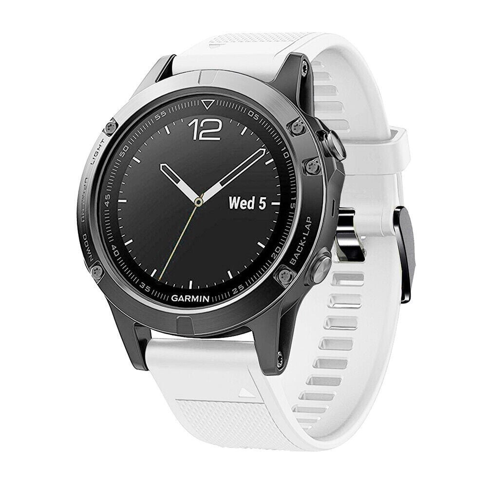 Strap-it® Strap-it Garmin Fenix 8 - 47mm Silikonarmband (Weiß)