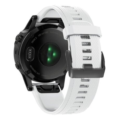 Strap-it® Strap-it Garmin Fenix 8 - 47mm Silikonarmband (Weiß)