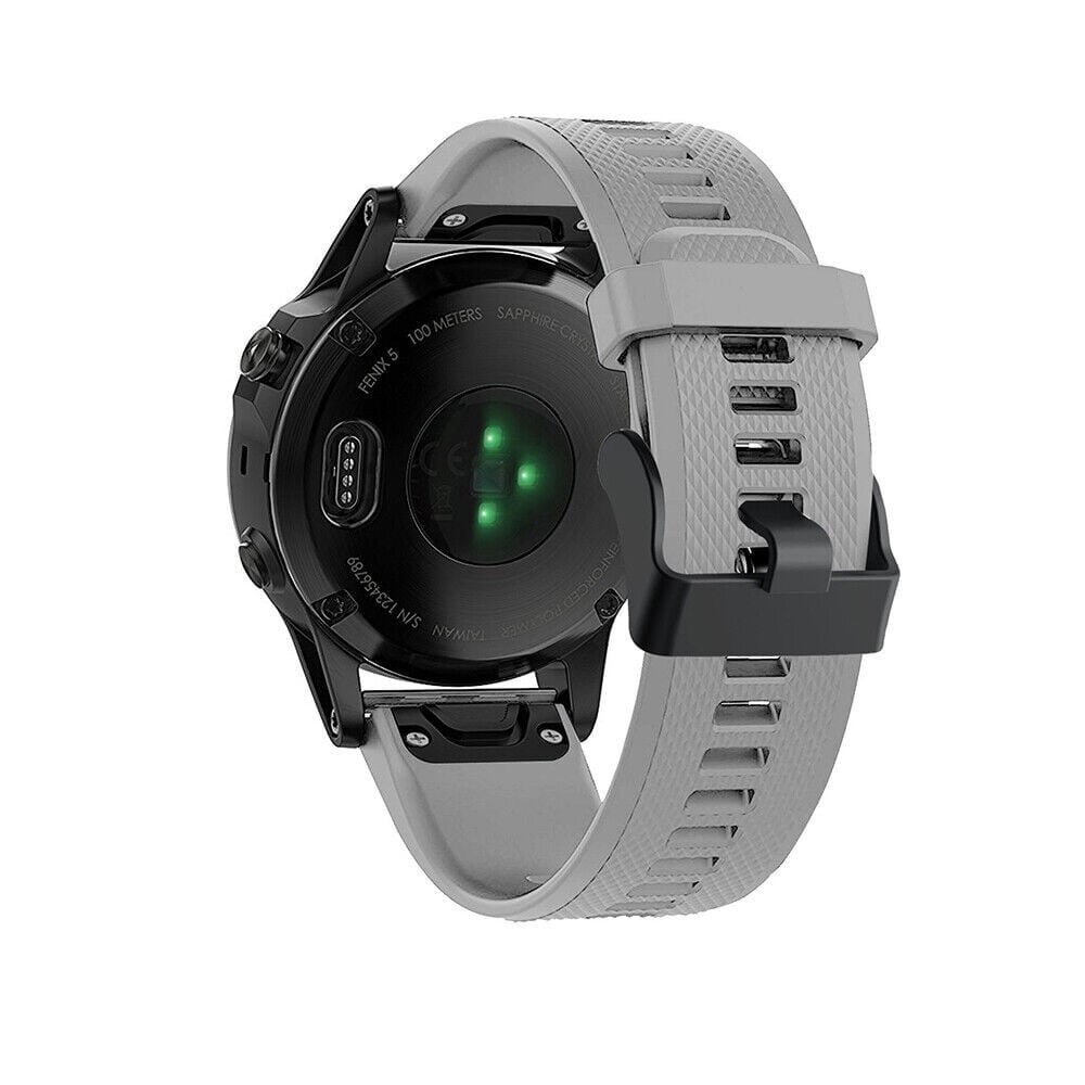 Strap-it® Strap-it Garmin Fenix 8 - 47mm Silikonarmband (Grau)