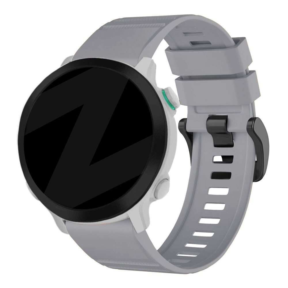 Strap-it® Bandz Garmin Fenix 8 - 47mm Silikonarmband mit Schnalle (Grau)