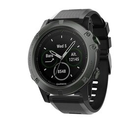 Strap-it® Garmin Fenix 8 - 51mm Silikonarmband (Schwarz) Strap-it® Garmin Fenix 8 - 51mm Silikonarmband (Schwarz)