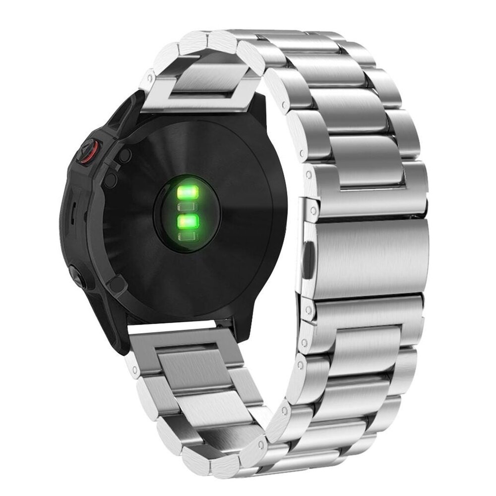 Strap-it® Strap-it Garmin Fenix 8 - 51mm Stahlarmband (Silber)