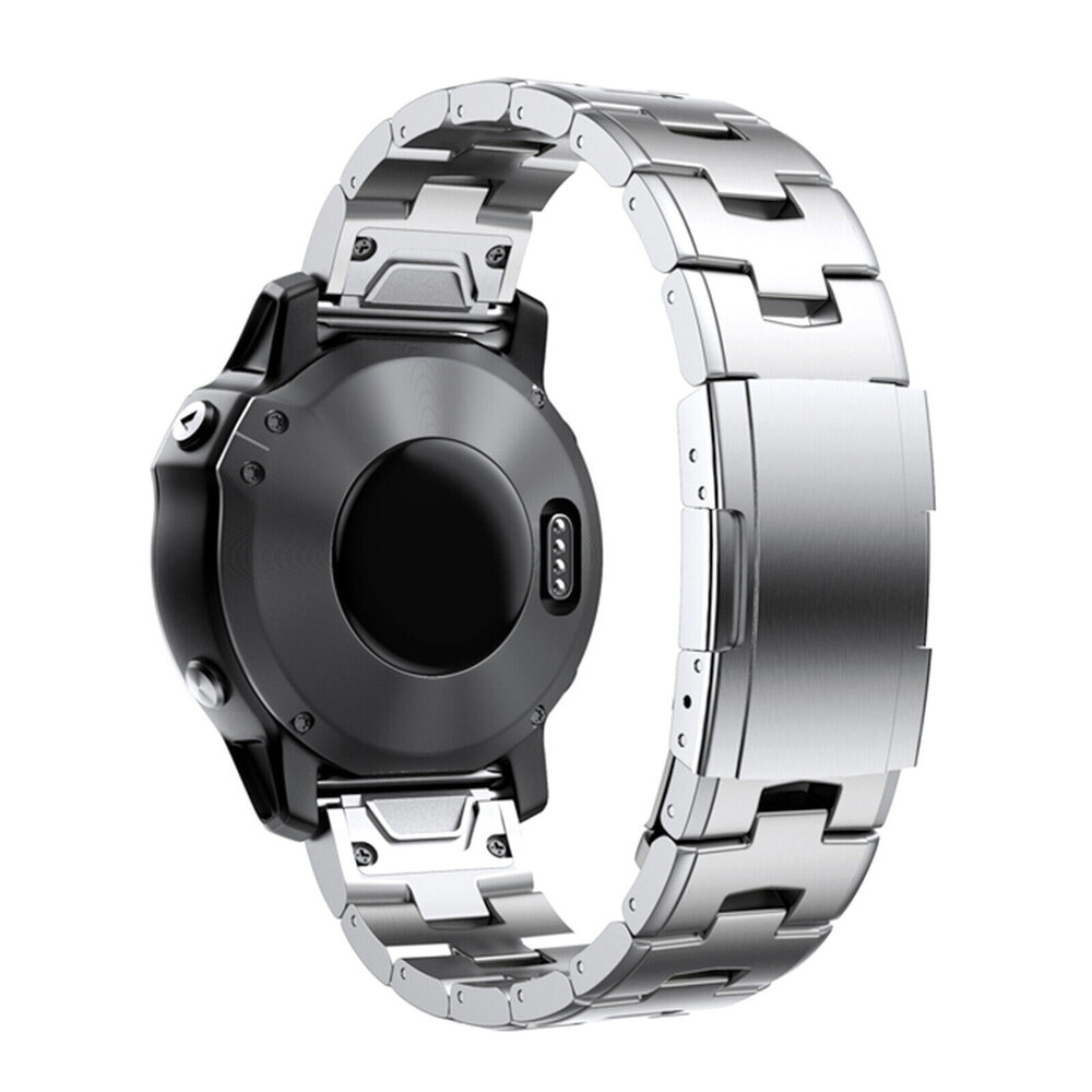 Strap-it® Strap-it Garmin Fenix 8 - 51mm Titanarmband (Silber)