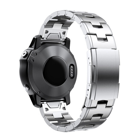Strap-it® Strap-it Garmin Fenix 8 - 51mm Titanarmband (Silber)