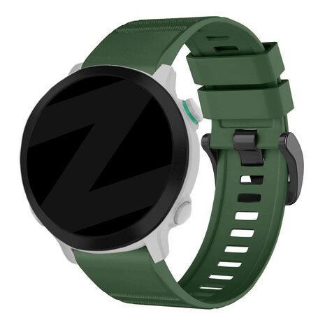 Strap-it® Bandz Garmin Fenix 5x/6x Silikonarmband mit Schnalle (Dunkelgrün)