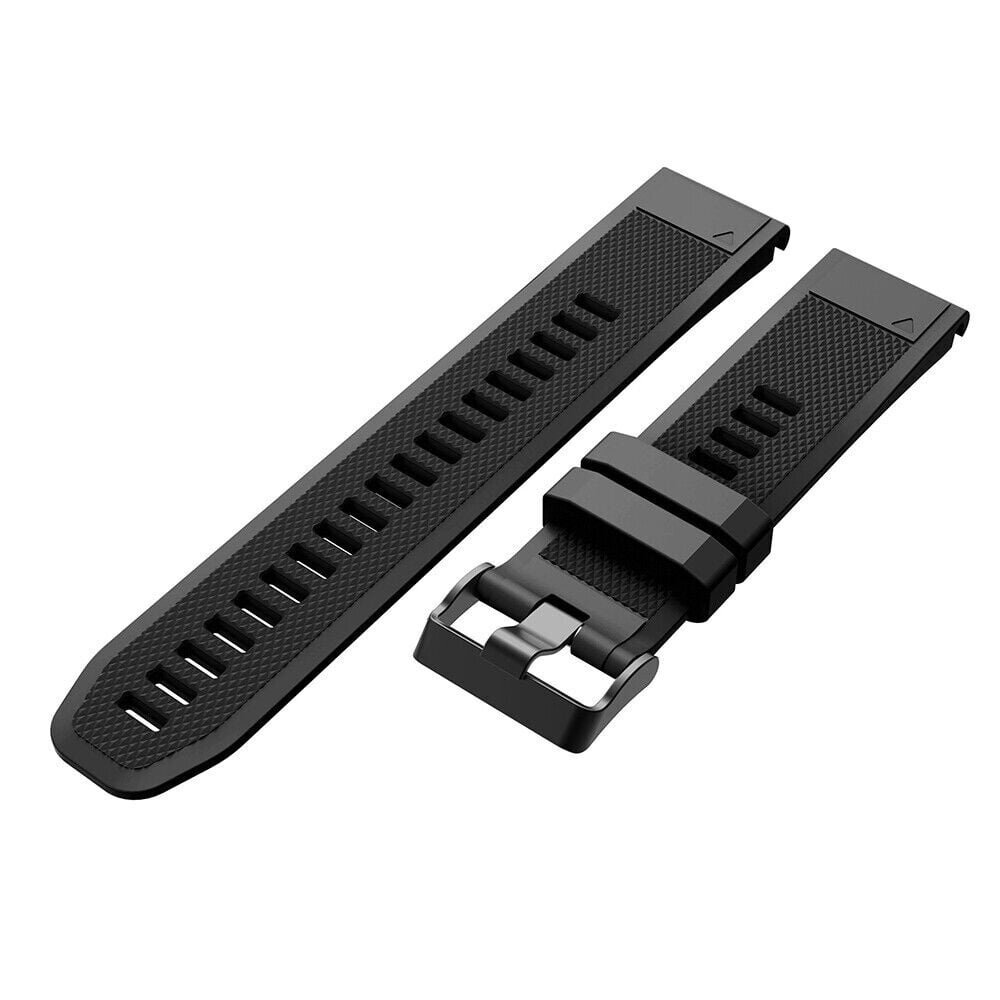 Strap-it® Strap-it Garmin Fenix E Silikonarmband (Schwarz) Strap-it® Strap-it Garmin Fenix E Silikonarmband (Schwarz)