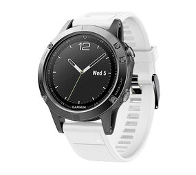 Strap-it® Garmin Fenix E Silikonarmband (Weiß) Strap-it® Garmin Fenix E Silikonarmband (Weiß)