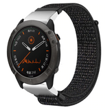 Strap-it® Garmin Fenix E Nylon Armband (Schwarz) Strap-it® Garmin Fenix E Nylon Armband (Schwarz)