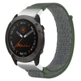 Strap-it® Garmin Fenix E Nylon Armband (Grün)