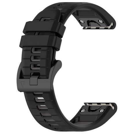 Strap-it® Strap-it Garmin Fenix E Sport Schnallenarmband (Schwarz/Grau) Strap-it® Strap-it Garmin Fenix E Sport Schnallenarmband (Schwarz/Grau)