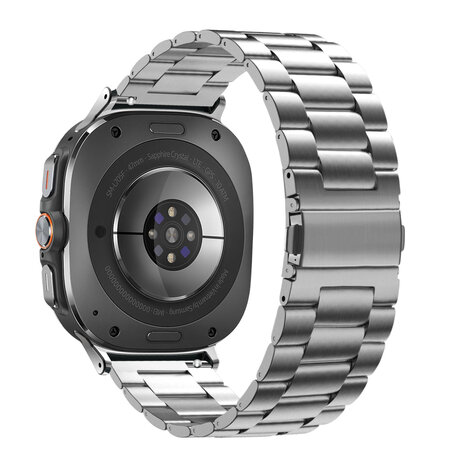Bandz Bandz Samsung Galaxy Watch Ultra Stahlarmband 'Classic' (Silber) Bandz Bandz Samsung Galaxy Watch Ultra Stahlarmband 'Classic' (Silber)