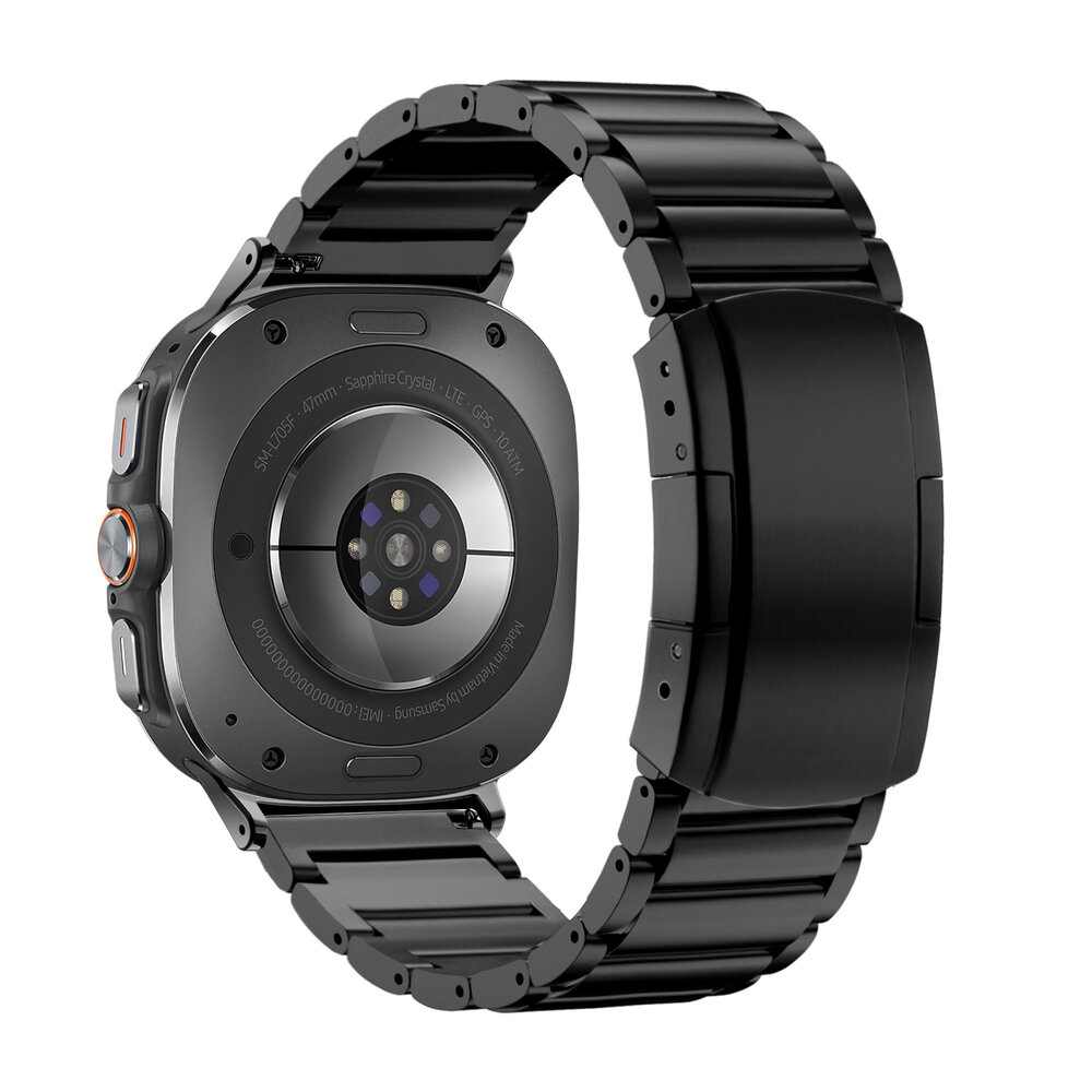 Bandz Bandz Samsung Galaxy Watch Ultra Titan Armband 'Classic' (Schwarz)