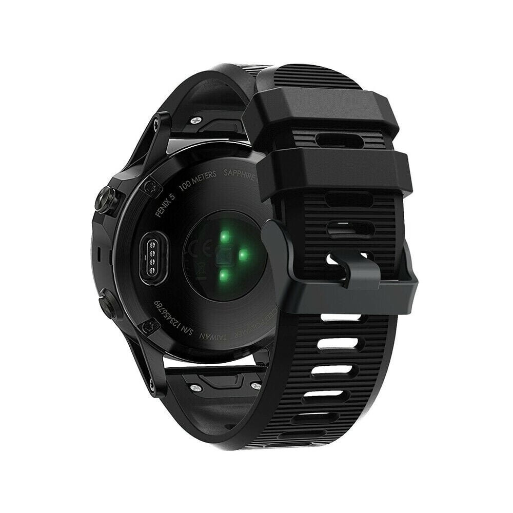Strap-it® Strap-it Garmin Enduro 1 / 2 / 3 Silikonarmband (Schwarz)