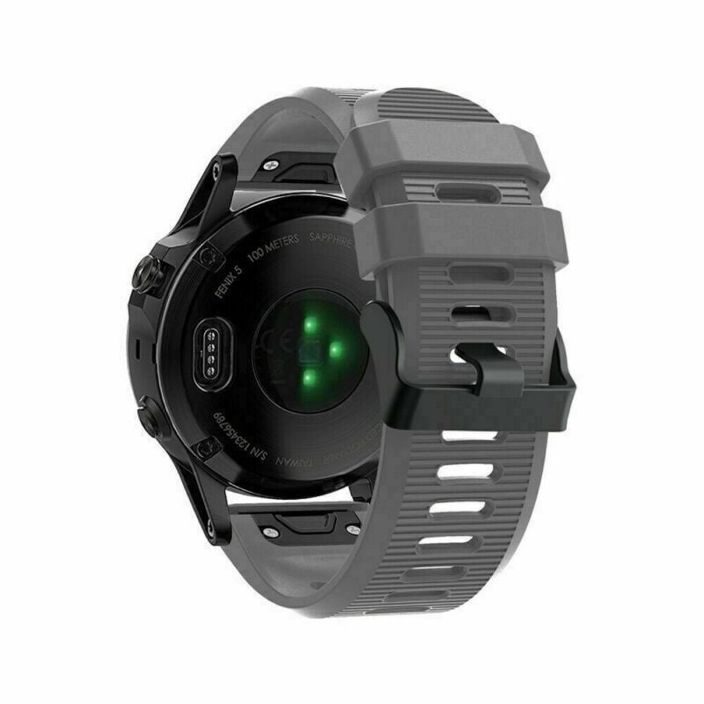 Strap-it® Strap-it Garmin Enduro 1 / 2 / 3 Silikonarmband (Grau)