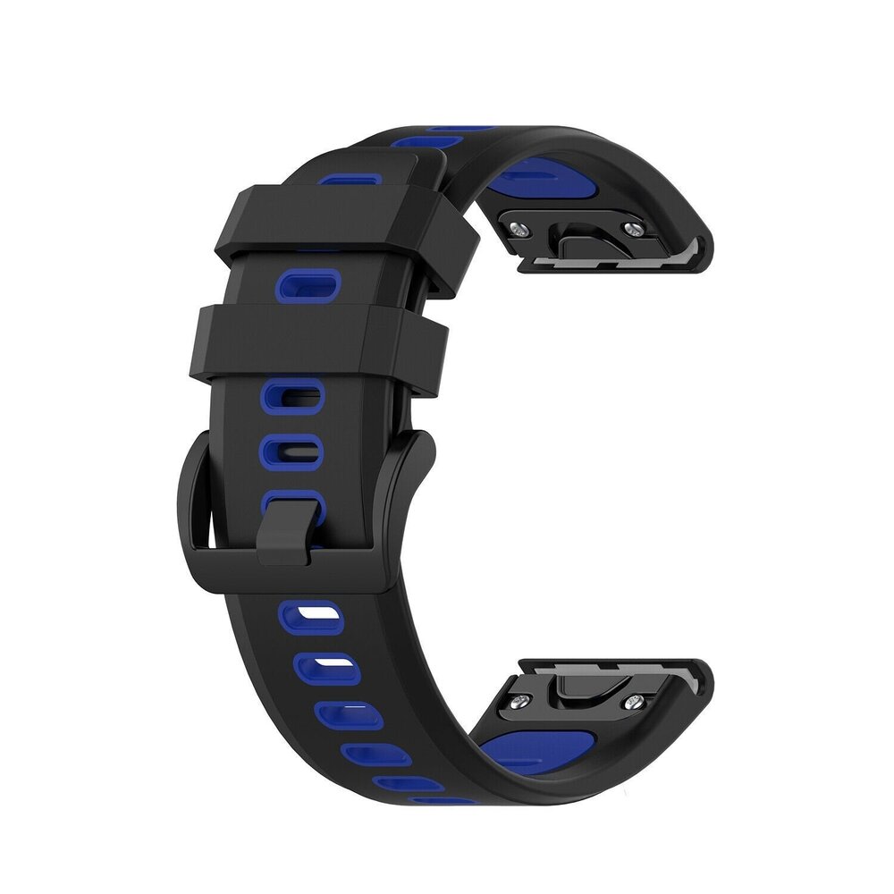 Strap-it® Strap-it Garmin Enduro 1 / 2 / 3 Sport Schnallenarmband (Schwarz/Blau) Strap-it® Strap-it Garmin Enduro 1 / 2 / 3 Sport Schnallenarmband (Schwarz/Blau)