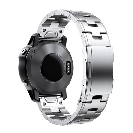 Strap-it® Strap-it Garmin Enduro 1 / 2 / 3 Titanarmband (Silber)