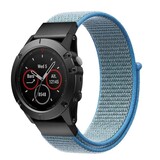 Strap-it® Garmin Enduro 1 / 2 / 3 Nylonarmband (Hellblau) Strap-it® Garmin Enduro 1 / 2 / 3 Nylonarmband (Hellblau)