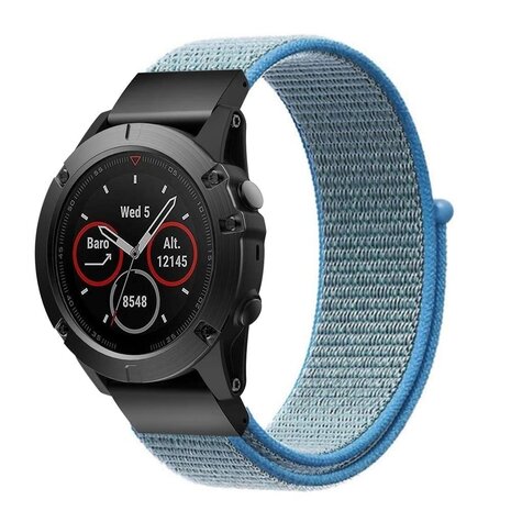 Strap-it® Strap-it Garmin Enduro 1 / 2 / 3 Nylonarmband (Hellblau)