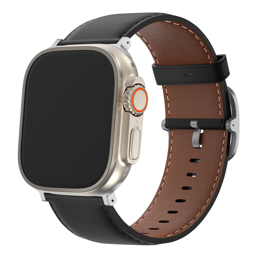 Bandz Bandz Apple Watch Lederarmband 'Classic' (Schwarz)