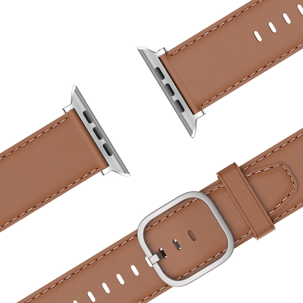 Bandz Bandz Apple Watch Lederarmband 'Classic' (Hellbraun) Bandz Bandz Apple Watch Lederarmband 'Classic' (Hellbraun)