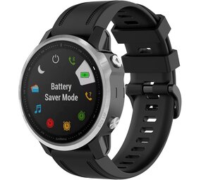 Strap-it® Garmin Fenix 8 - 43mm Silikonarmband (Schwarz) Strap-it® Garmin Fenix 8 - 43mm Silikonarmband (Schwarz)