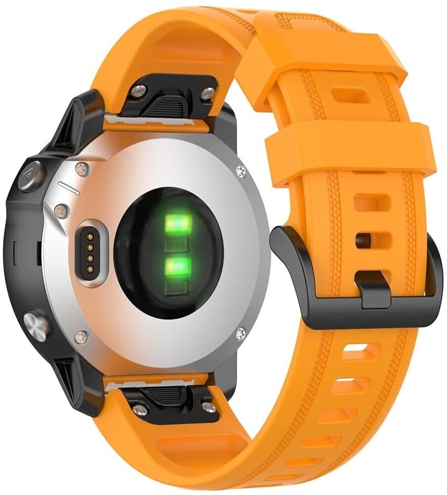 Strap-it® Strap-it Garmin Fenix 8 - 43mm Silikonarmband (Orange) Strap-it® Strap-it Garmin Fenix 8 - 43mm Silikonarmband (Orange)