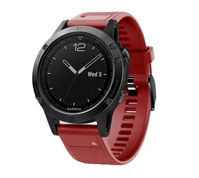 Strap-it® Garmin Epix Gen 2 Silikonarmband (Rot) Strap-it® Garmin Epix Gen 2 Silikonarmband (Rot)