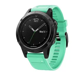 Strap-it® Garmin Epix Gen 2 Silikonarmband (Aqua) Strap-it® Garmin Epix Gen 2 Silikonarmband (Aqua)
