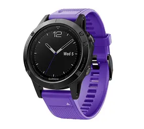 Strap-it® Garmin Epix Gen 2 Silikonarmband (Lila) Strap-it® Garmin Epix Gen 2 Silikonarmband (Lila)