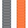 Strap-it® Strap-it Samsung Galaxy Watch Ultra Magnetisches Silikonarmband (Grau/Orange) Strap-it® Strap-it Samsung Galaxy Watch Ultra Magnetisches Silikonarmband (Grau/Orange)