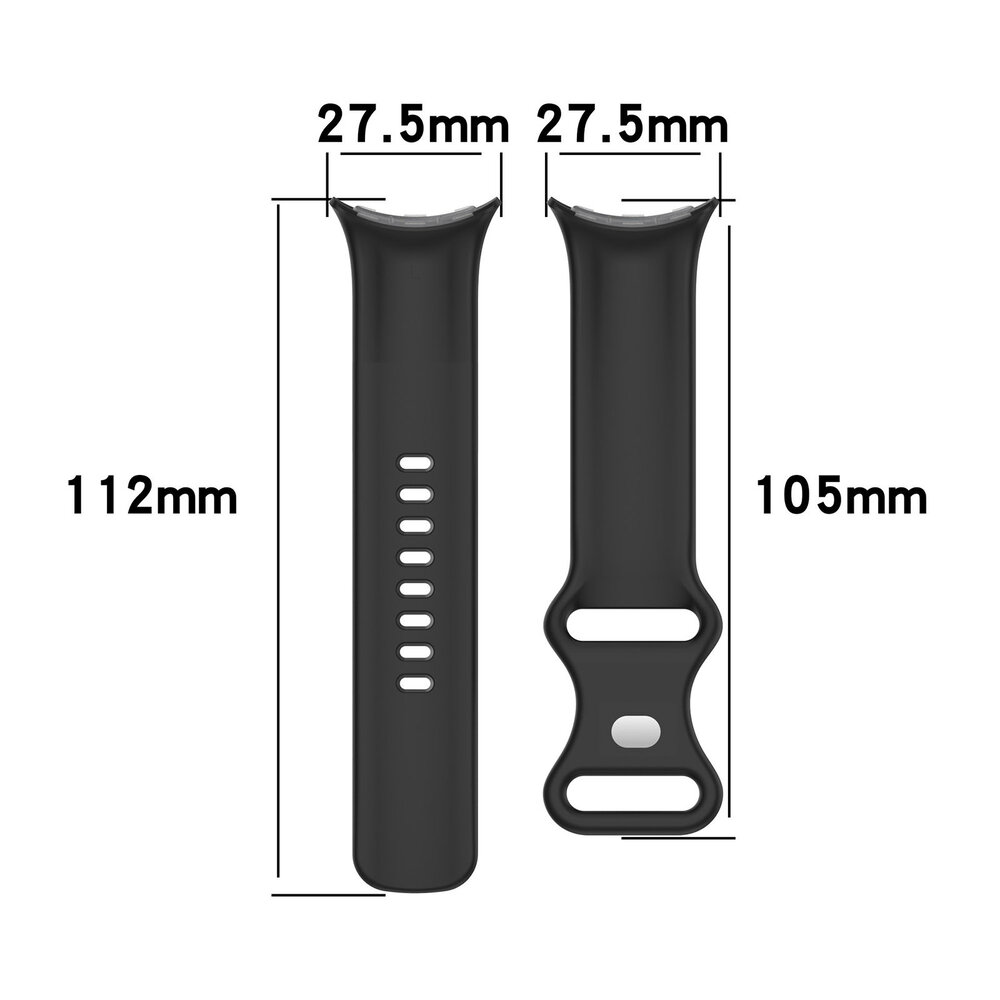 Strap-it® Strap-it Google Pixel Watch 1/2 Classic Silikonarmband (Sandweiß) Strap-it® Strap-it Google Pixel Watch 1/2 Classic Silikonarmband (Sandweiß)