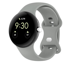 Strap-it® Google Pixel Watch 1/2 Classic Silikonarmband (Grau)