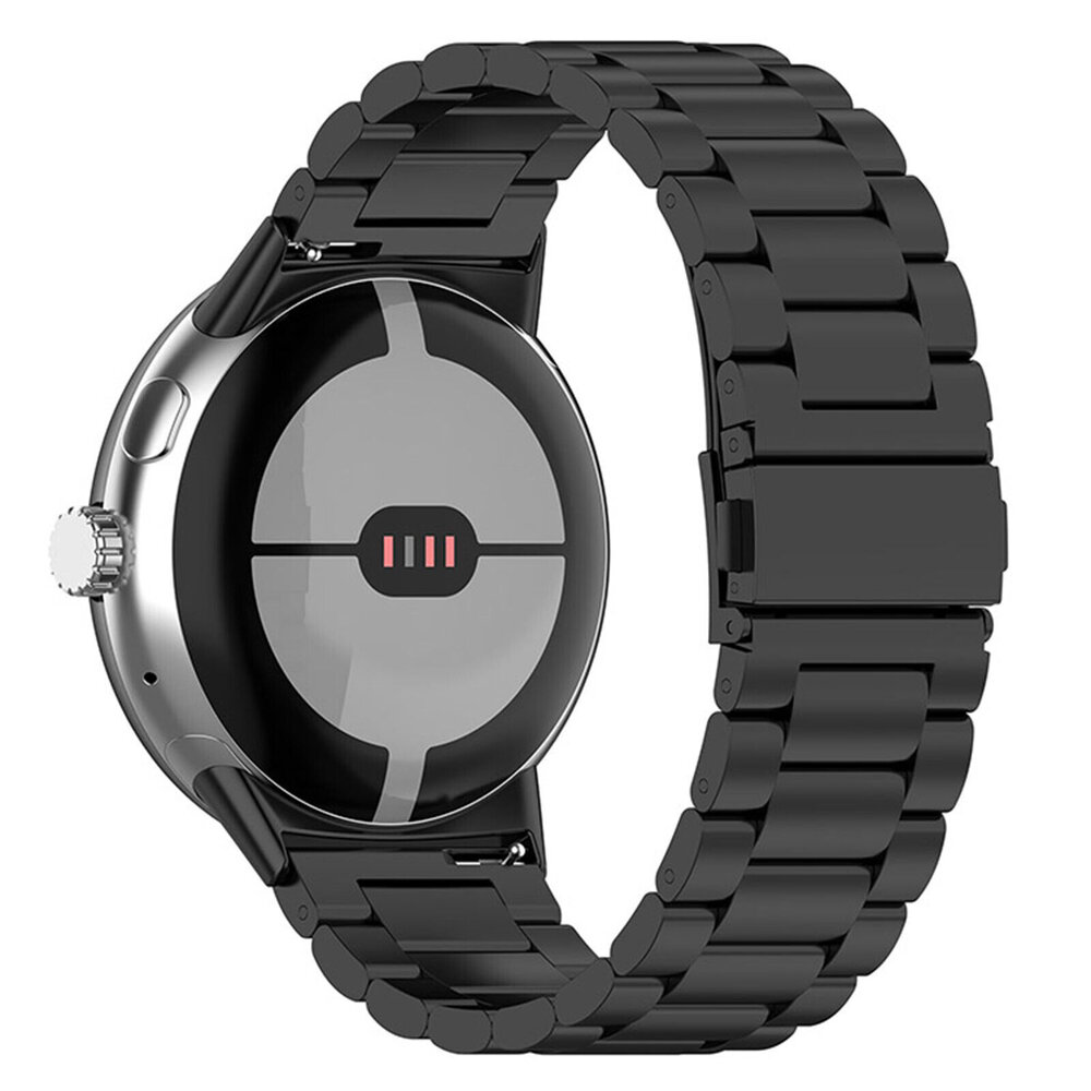 Strap-it® Strap-it Google Pixel Watch 3 - 45mm Stahlarmband (Schwarz)
