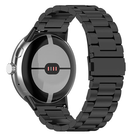 Strap-it® Strap-it Google Pixel Watch 3 - 45mm Stahlarmband (Schwarz)