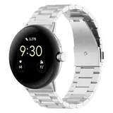 Strap-it® Google Pixel Watch 3 - 45mm Stahlarmband (Silber)