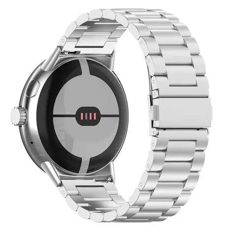 Strap-it® Strap-it Google Pixel Watch 3 - 45mm Stahlarmband (Silber)