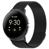 Strap-it® Google Pixel Watch 3 - 45mm Milanese Armband (Schwarz)