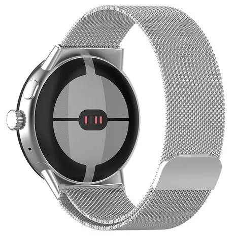 Strap-it® Strap-it Google Pixel Watch 3 - 45mm Milanese Armband (Silber)