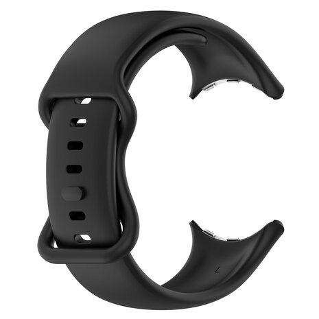 Strap-it® Strap-it Google Pixel Watch 1/2 Classic Silikonarmband (Schwarz) Strap-it® Strap-it Google Pixel Watch 1/2 Classic Silikonarmband (Schwarz)