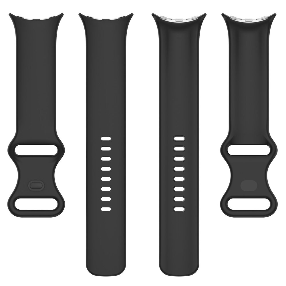 Strap-it® Strap-it Google Pixel Watch 3 - 41mm Classic Silikonarmband (Schwarz)