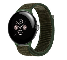 Strap-it® Google Pixel Watch 3 - 45mm Nylonarmband (Armeegrün)