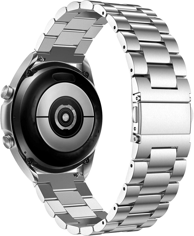 Strap-it® Strap-it Uhrenarmband 22mm Edelstahl - Schnellverschluss (Silber)