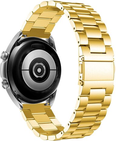 Strap-it® Strap-it Uhrenarmband 22mm Edelstahl - Schnellverschluss (Gold)