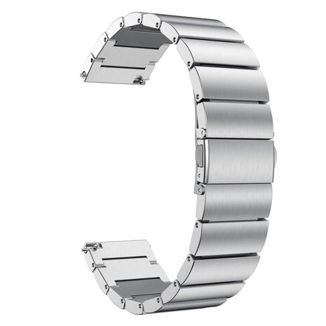 Strap-it® Strap-it Uhrenarmband 22mm Metall - Schnellverschluss (Silber)