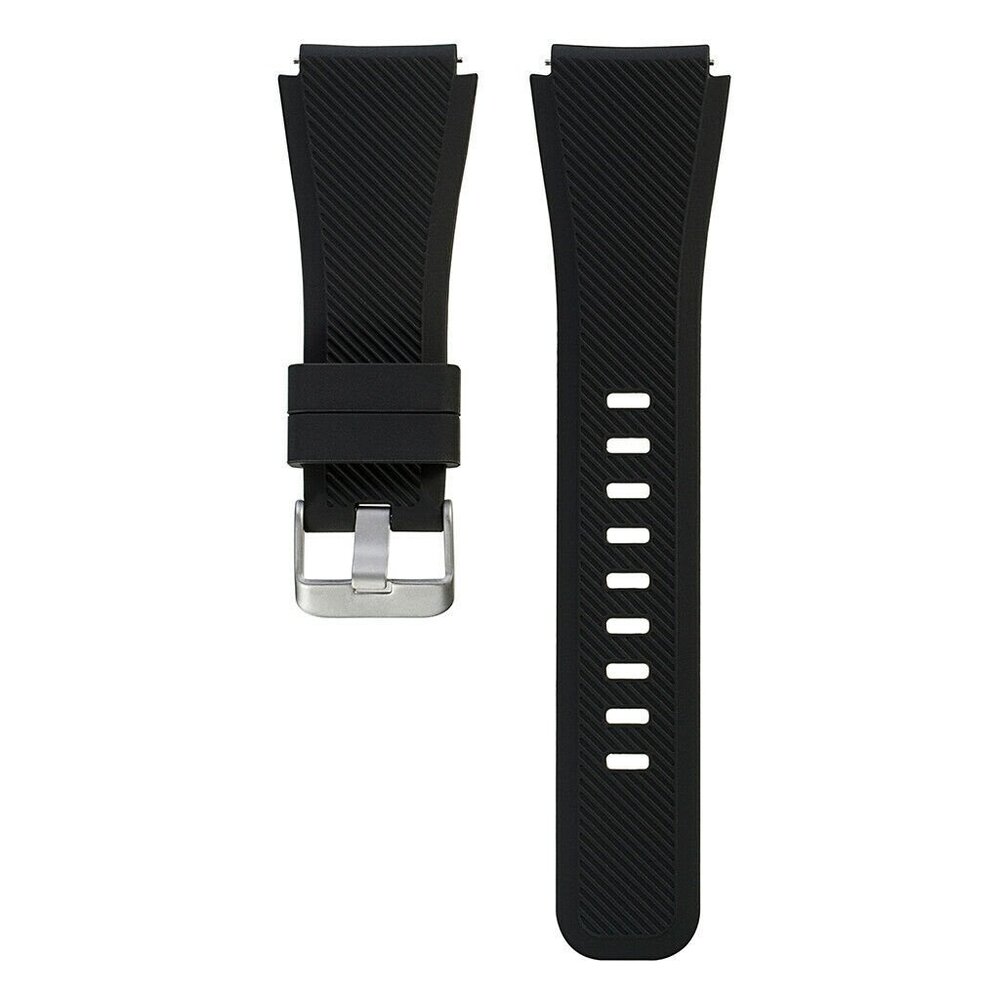 Strap-it® Strap-it Uhrenarmband 20mm Silikon - Schnellverschluss (Schwarz)