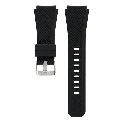 Strap-it® Strap-it Uhrenarmband 20mm Silikon - Schnellverschluss (Schwarz)