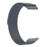 Strap-it® Uhrenarmband 20mm Milanaise - Schnellverschluss (Grau)