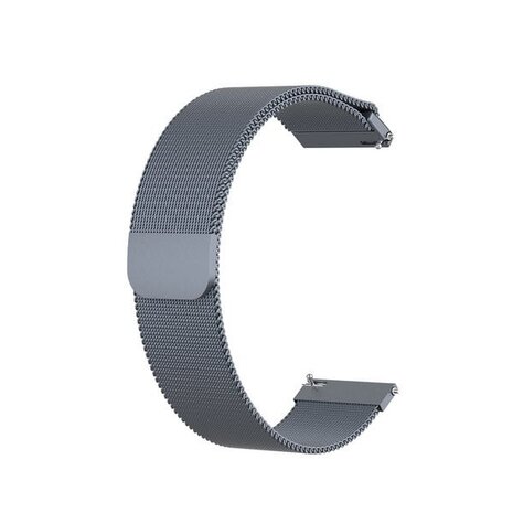 Strap-it® Strap-it Uhrenarmband 18mm Milanais - Schnellverschluss (Grau)