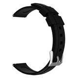 Strap-it® Uhrenarmband 14mm Silikon - Schnellverschluss (Schwarz)
