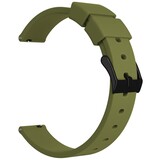 Strap-it® Uhrenarmband 14mm luxus Silikon - Schnellverschluss (Grün)